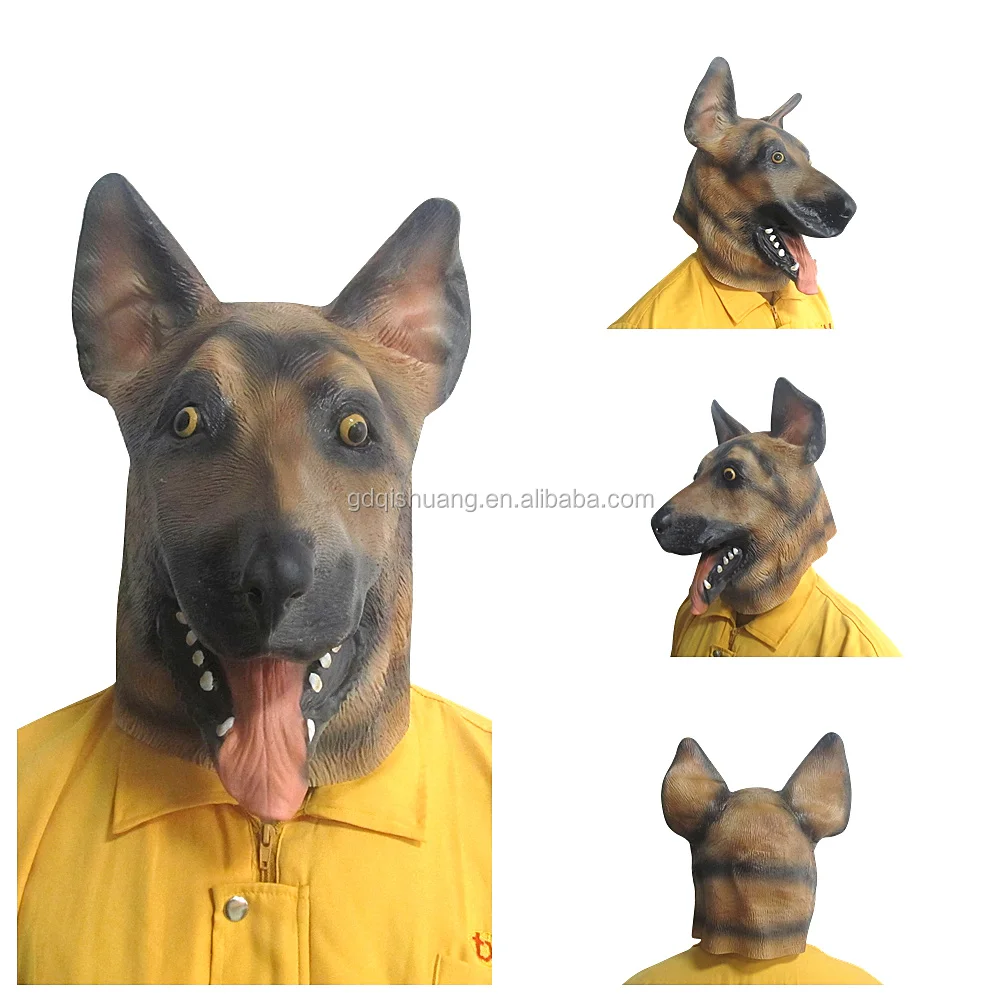 Lucu Penuh Kepala Hewan Anjing Gembala Jerman Karet Lateks Masker Untuk Partai Cosplay Buy Topeng HewanHewan Kepala MaskerTopeng Anjing Product On