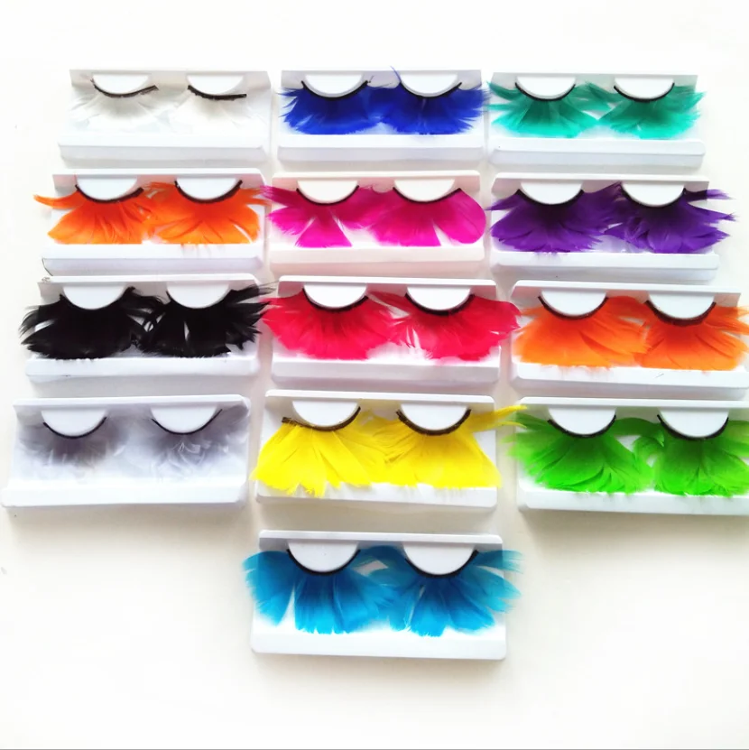

Flat Custom Colored Strip Lashes Blooming Wholesale Lashes, Natural black