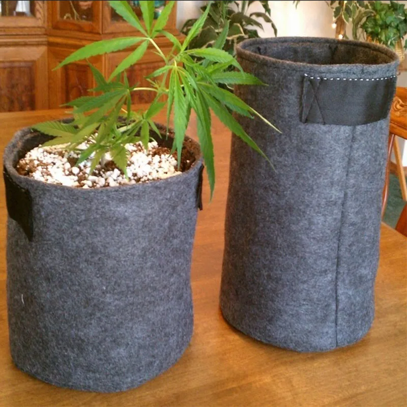 5 Gallon Hydroponic System Felt Fabric Tree Planting Bags For Flower