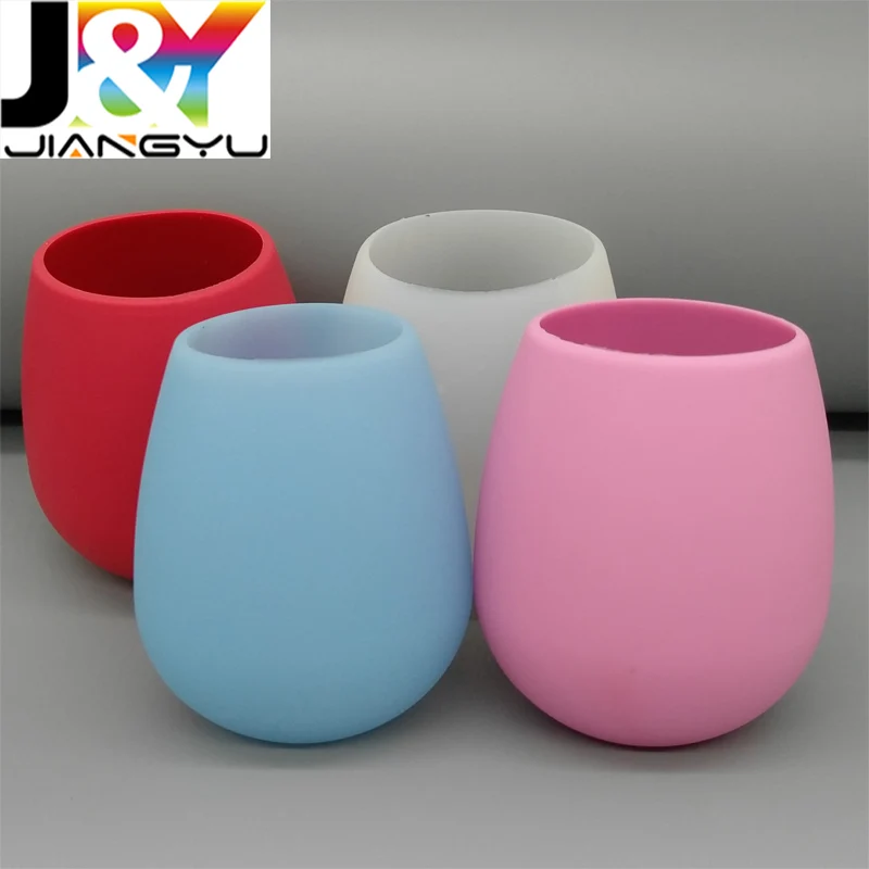 Unbreakable Outdoor Rubber Wine Glass,100 Silicone Dishwasher Safety Camping Wine Glasses For