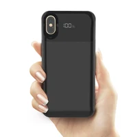 

Dropshipping For iphone XR wireless battery case 5500mah Magnetic wireless power bank case for iphone XR X QI battery case