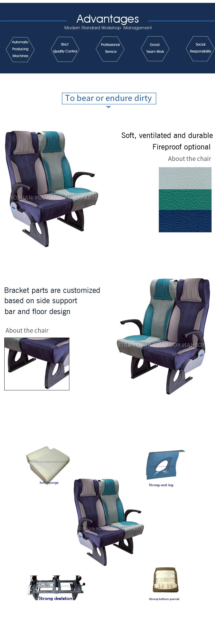 Youjiang Fabric Swivel Bus Seat,Folding Conversion Van Seats,Bus Seat For Sale Buy Seats For