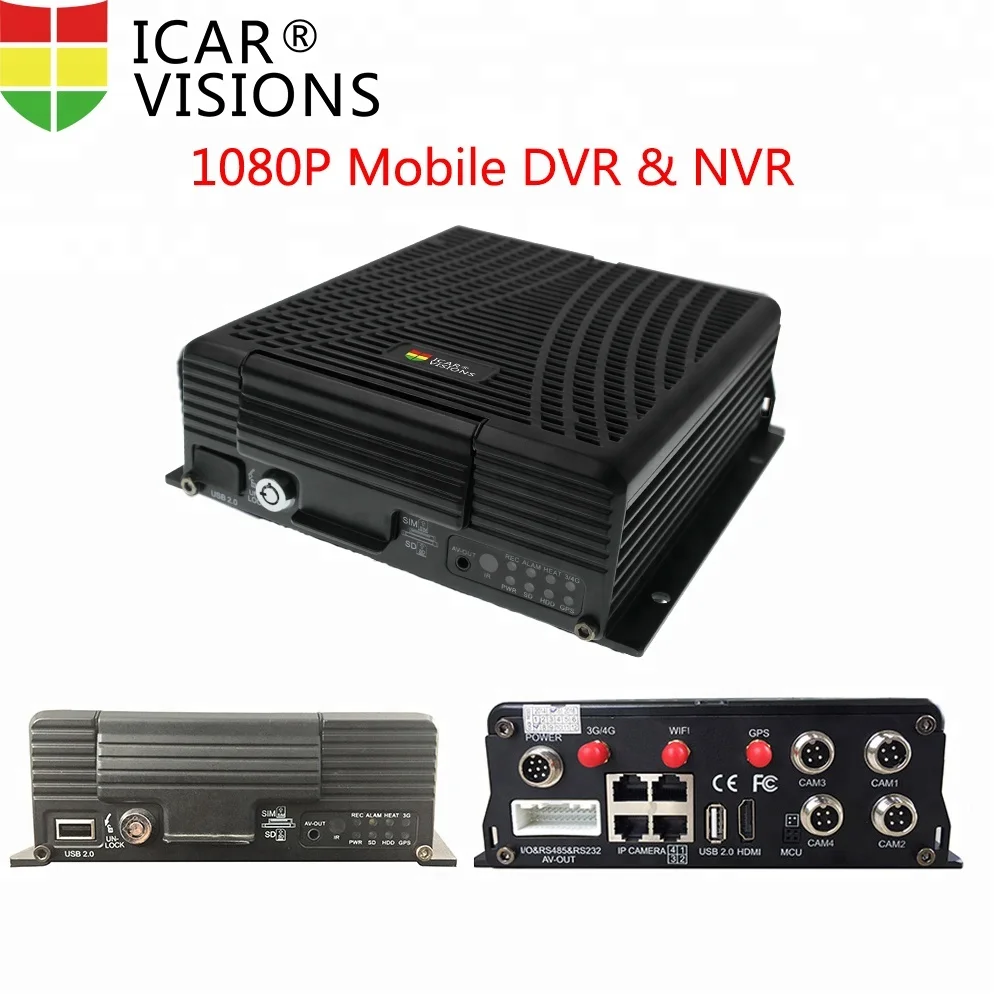 
1080P HDD vehicle cctv system original manufacturer ICARvisions mobile NVR MDVR made in China 