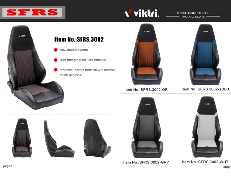 Auto Reclinable Racing Seats/car Sports Seats Buy Racing Seat,Car