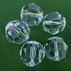 AAA Quality 28mm Jewelry Clear Faceted Acrylic Chunky Loose Beads