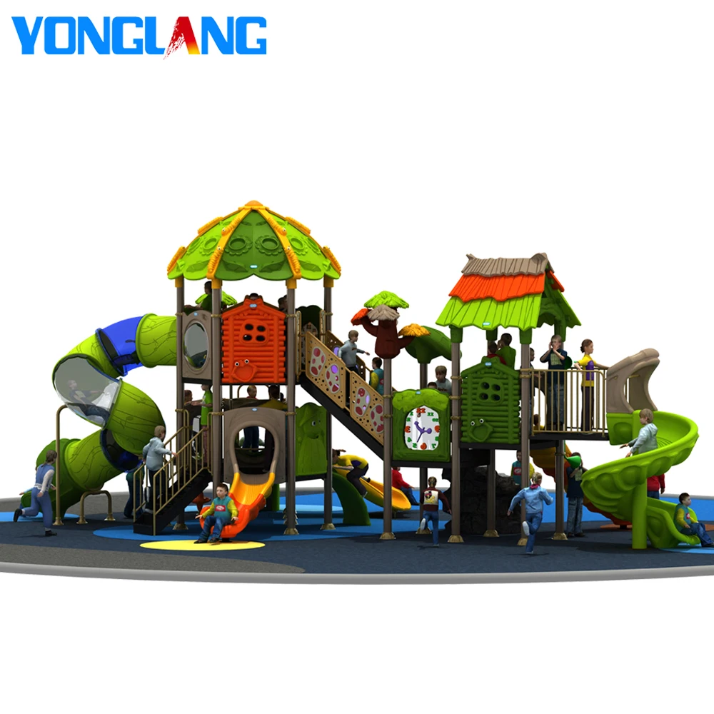 

YL-L174 China Theme Novelty Design Amusement Park Equipment Special Plastic Outdoor Playground Slides For Kids Plastic