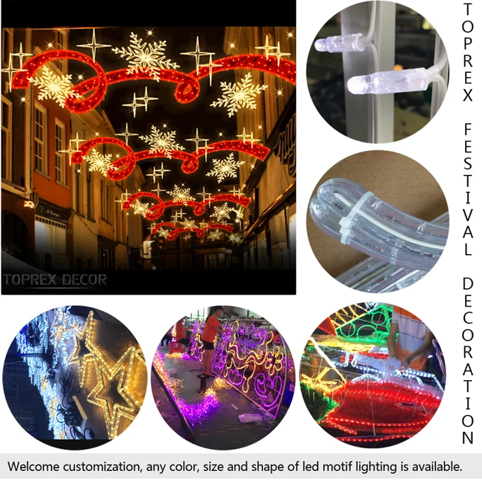Wholesale Custom Wire Frame Led Light Christmas Outdoor Street Decor