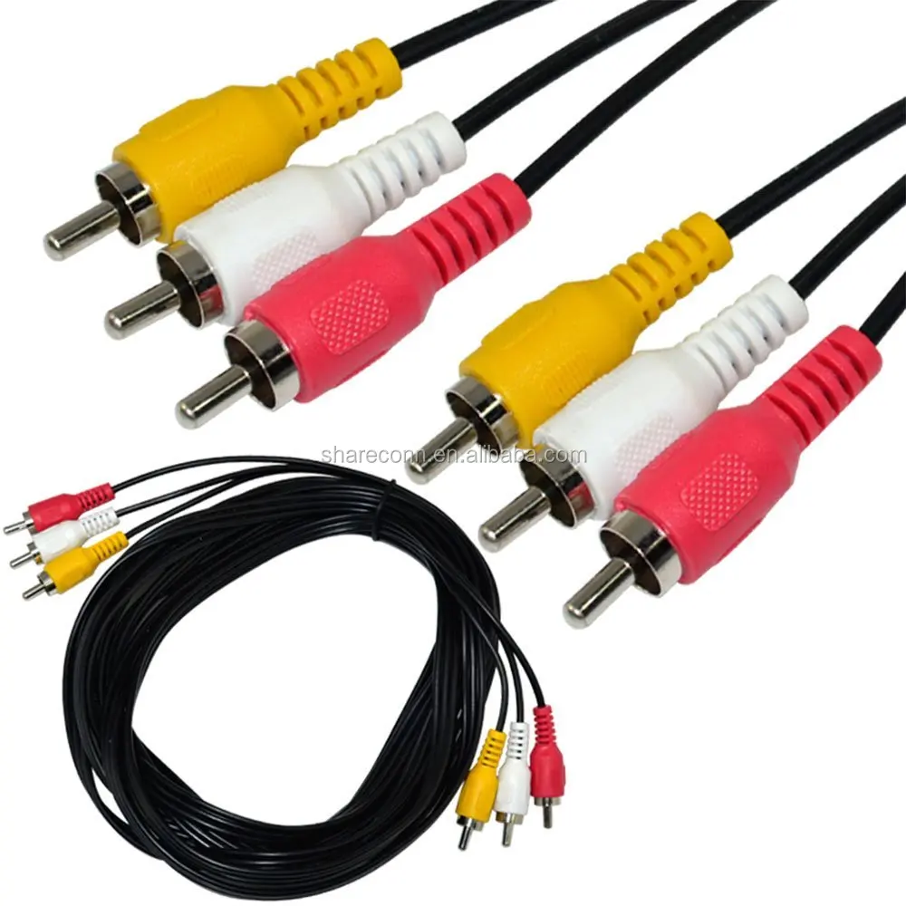 

6ft 3 RCA male to male Audio Composite Component Video Cable DVD