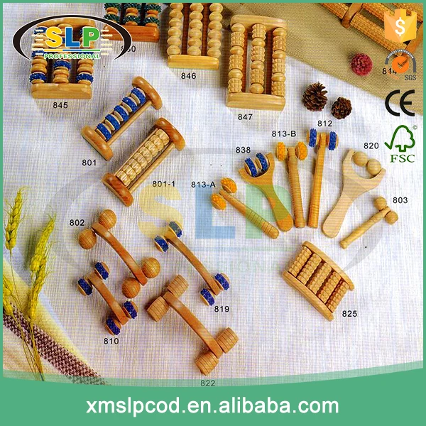 
Foot roller massage massager stress wooden relief wood relax feet care tool new 