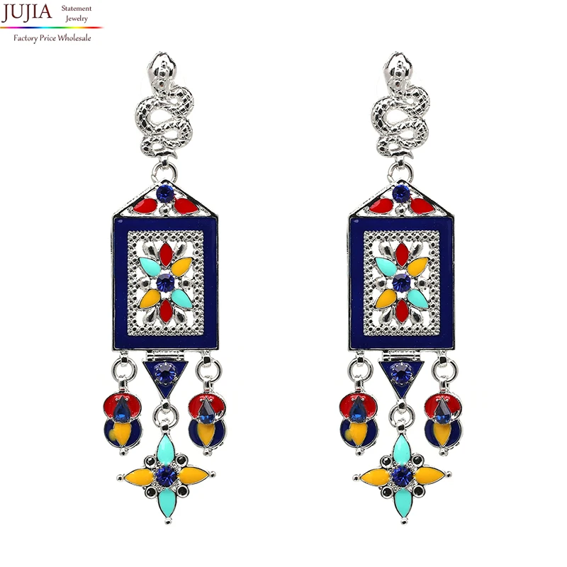 

2018 Hot Sale women ethnic earrings of collares vintage jewelry for women, Picture