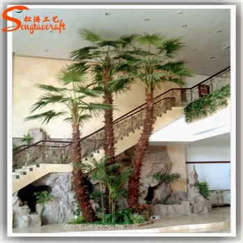 High Quality Artificial Plastic Fake Palm Trees Leaves Indoor