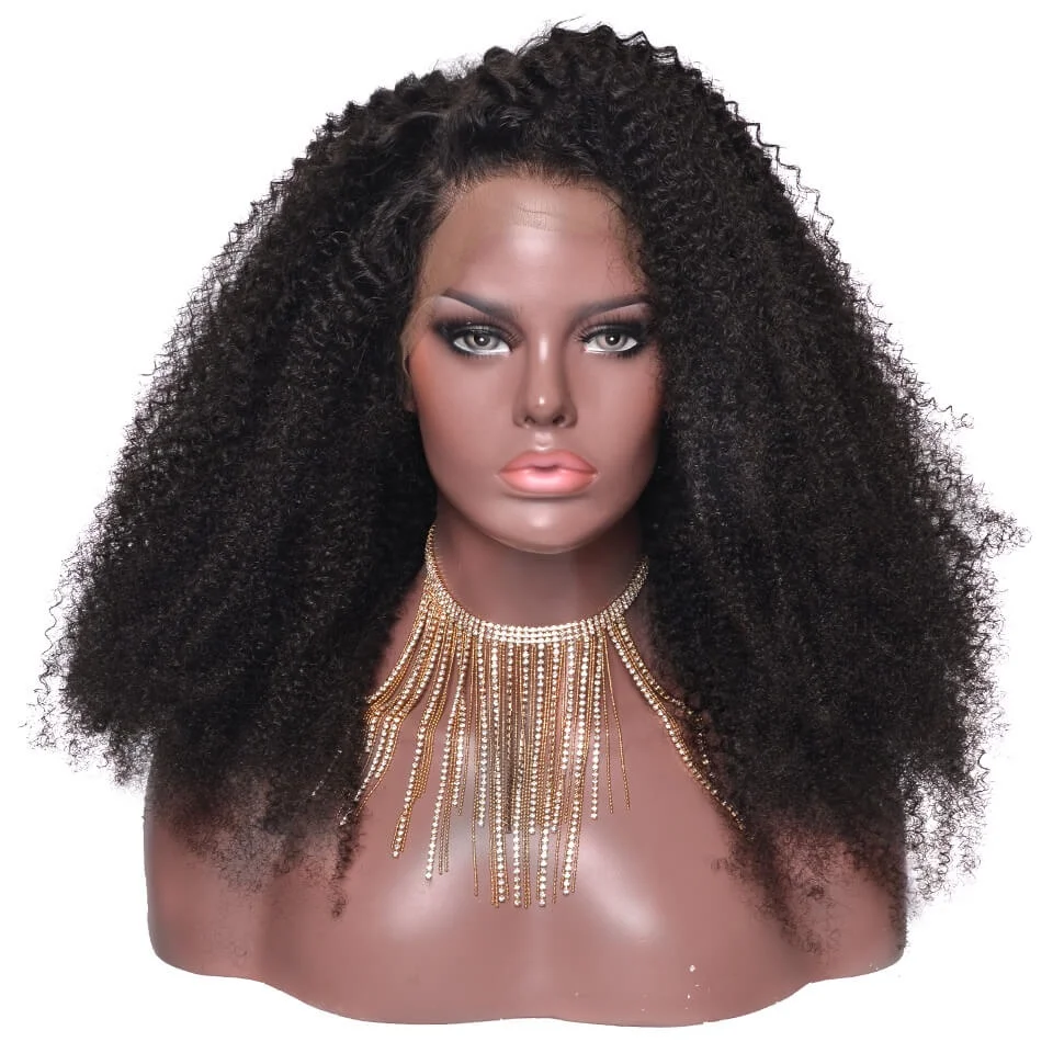 

YVONNE 180% density frontal lace wigs human hair, Natural color