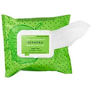 SEPHORA COLLECTION Cleansing & Exfoliating Wipes (Green Tea - Mattifying & Anti-blemish (exfoliating))