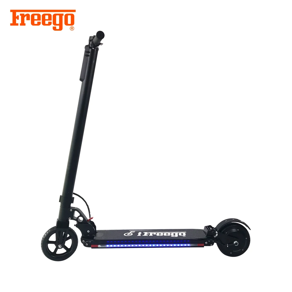 

2018 New fashion 2 wheel foldable stand up electric scooter with led light