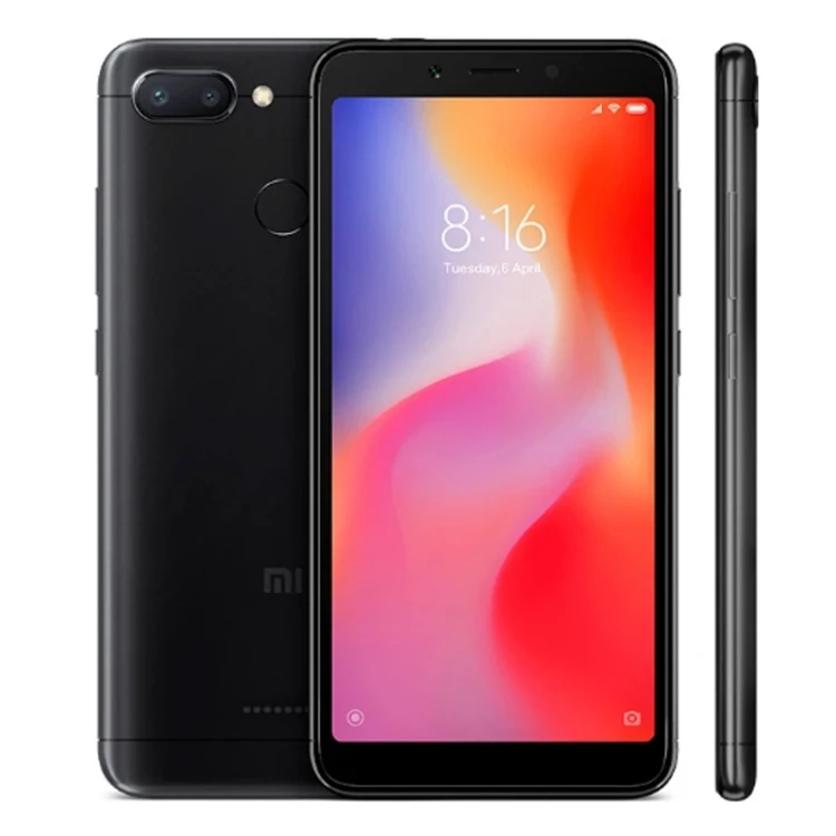

Xiaomi Redmi 6, 4GB+64GB Global Official Version, AI Dual Back Cameras Face & Fingerprint Identification 4G Mobile Phone (Black)