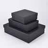 big size custom logo black kraft paper cloth box package