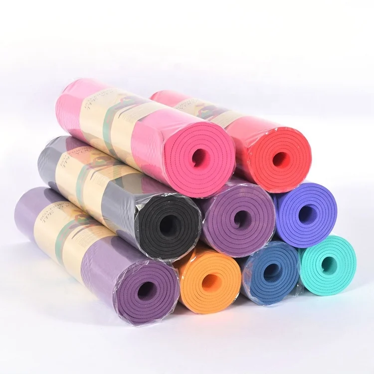 

6 mm 8 mm yoga mat wholesale YO-051, Red, pink, bright red, violet