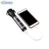 High Quality Solar Powered 3W LED Flashlight Safety Hammer Torch Light