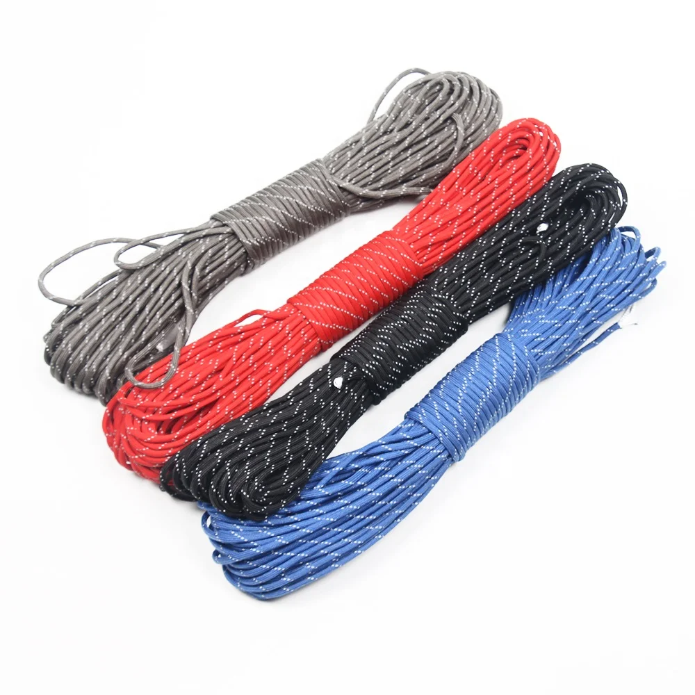 

Regular Style Supplies Wholesale Survival 450 Nylon Fluorescent Reflective Cord For Sale, More than 108 colors