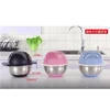Kitchen vegetable and fruit salad divider with 304 stainless steel bowl lazy man carving vegetable divider