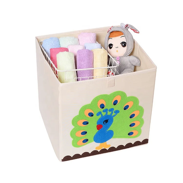 

Kids Foldable Storage Box Fabric Material Drawer Organizer, Customized color