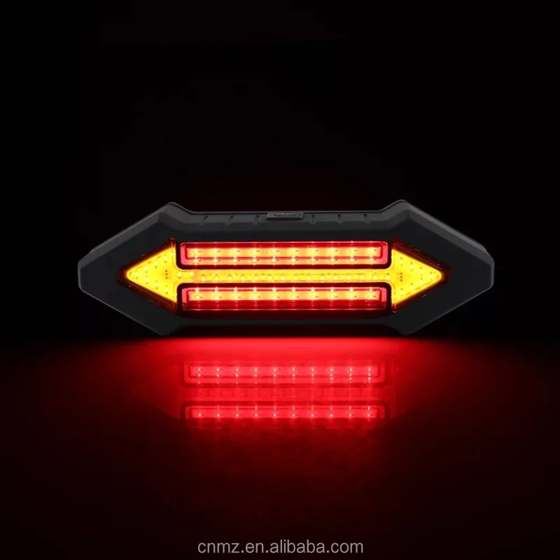 

USB rechargeable turn sigal light led for bike, Black