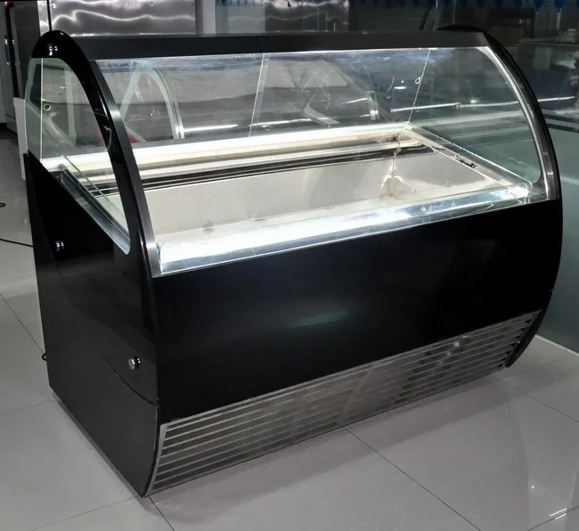 Fan Cooling 1.5m Gelato Display Cooler/ice Cream Showcase Buy Fan