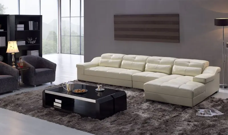 Cream 4 Seater Leather Sofa In Therapy For Chronic Low Back Pain