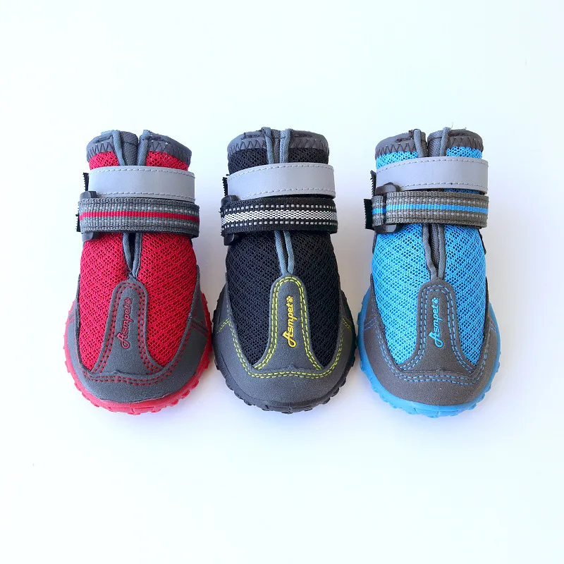 

Customized Comfortable Cheap Mesh Pet Dog Shoes, Black,blue,red