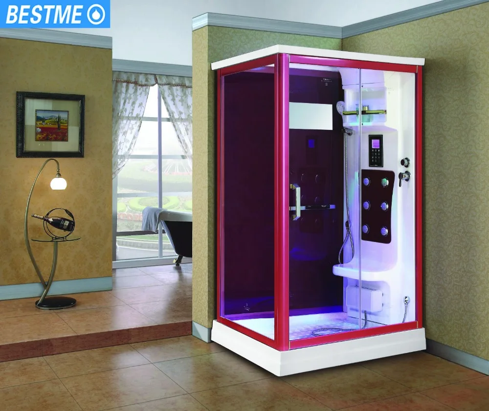 Bathroom Designs Rectangle Portable Pink Steam Shower Room - Buy