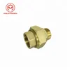 Male-Female Brass Cone Threaded Union for Removable Connection
