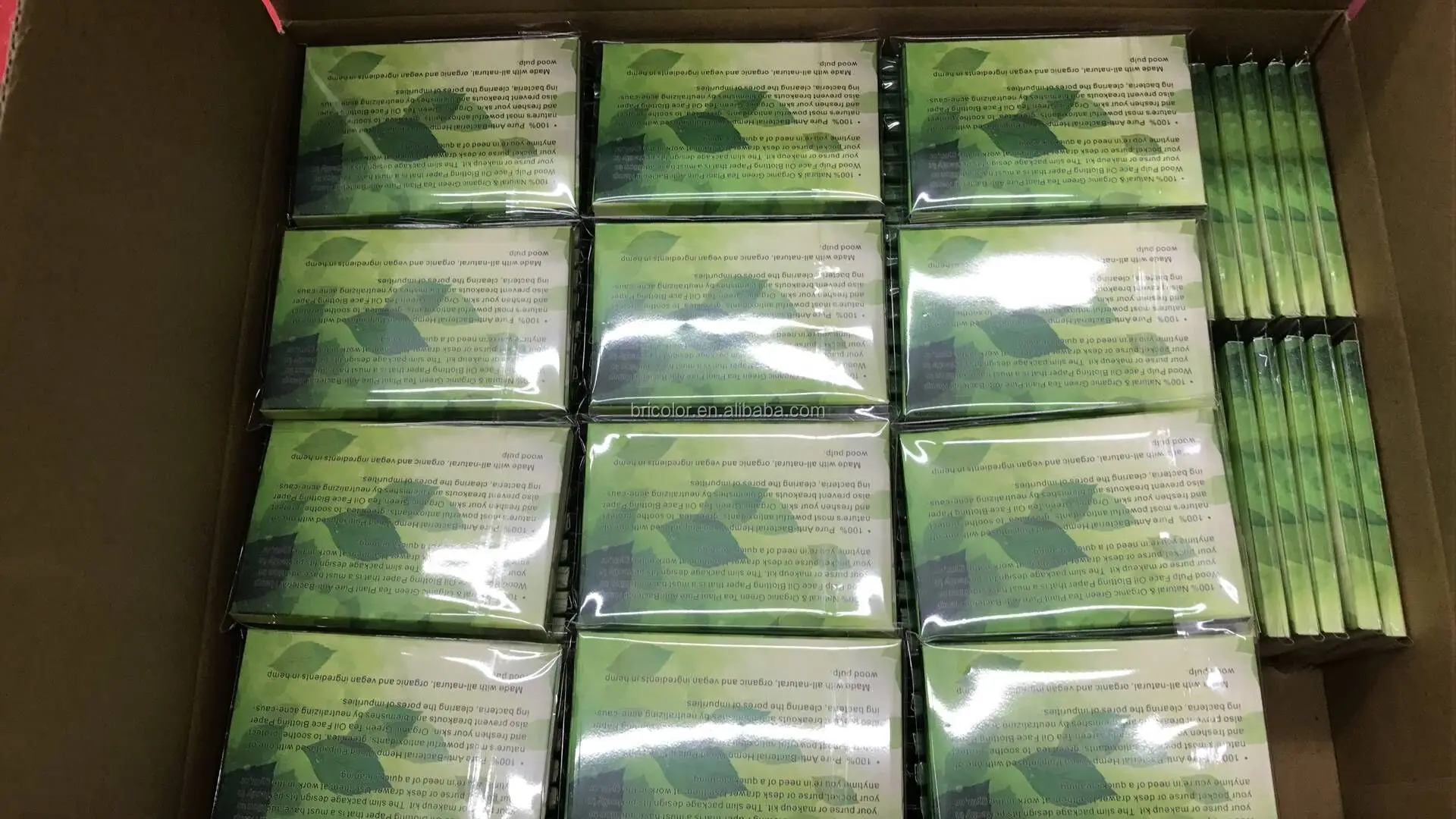 green tea facial oil blotting paper