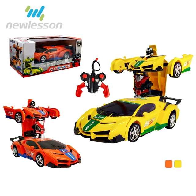 yellow robot car toy