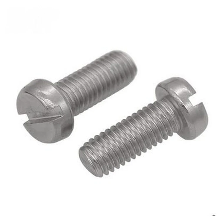 high quality DIN84 DIN85zinc plated carbon steel Slot pan Head Screw with ISO9001