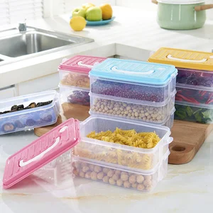 Image of cooler mini lunch fridge vegetable tool lock box fridge storage box organizer