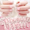 Hot 24 Sheets/Set French Manicure DIY Nail Art Tips Guides Flower nail set