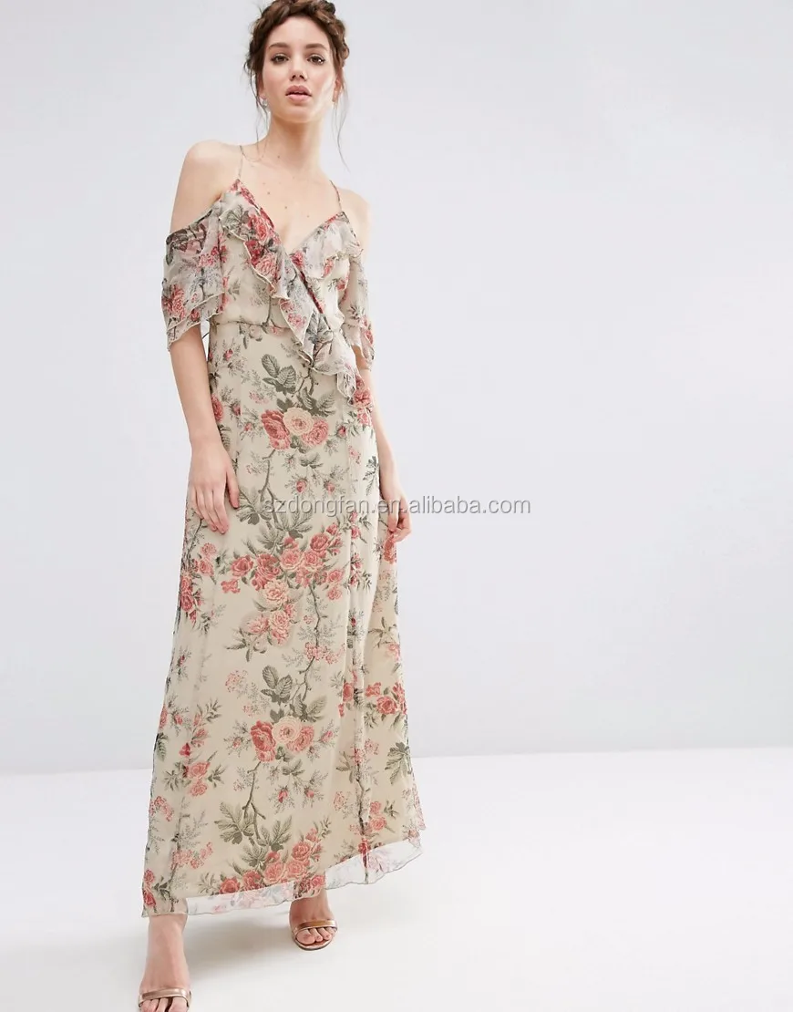 floral maxi dress evening