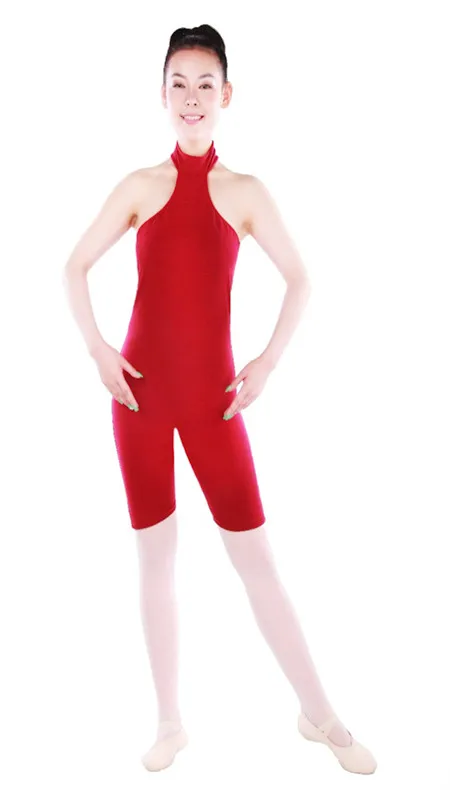 M000210 Spandex Ballet Unitard Wholesale High Collar Ballet Dance Unitard