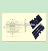 Excavator Parts, Undercarriage Single Bar Track Shoes (D4C)