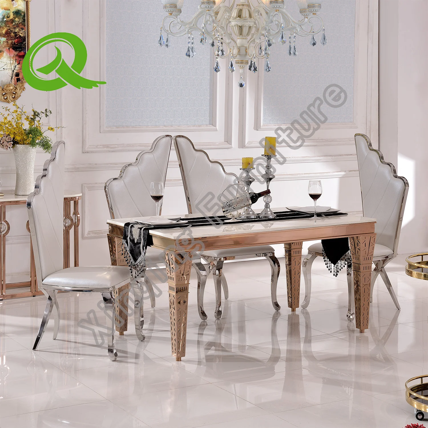 Kitchen Set Marble Dining Table And Chairs Th393 Buy Kitchen Set