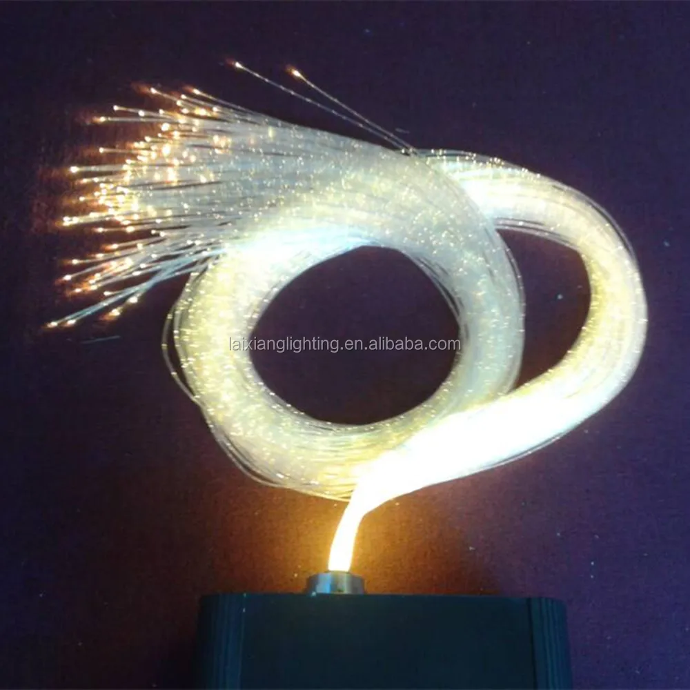 Side glow shining 3*0.75mm curtain fiber optic cable for fiber optic curtain or chandelier