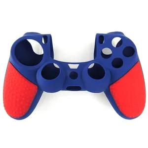 SYYTECH Double Color Soft Protective Silicon Cover Skin Controller Case for PS4