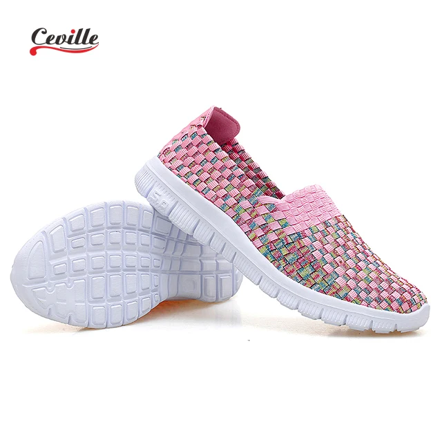 slip on running flat sneakers