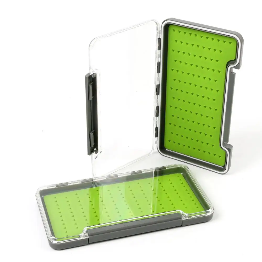 

Wholesale waterproof slim plastic silicone fly fishing box