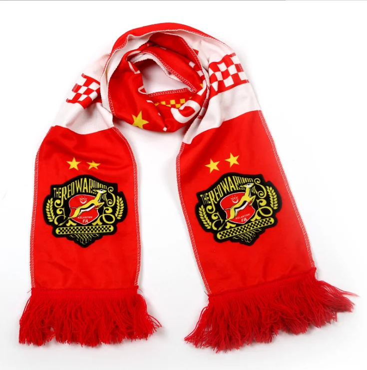 Wholesale Custom Design Soccer Fan Scarf Custom Made Football Scarves