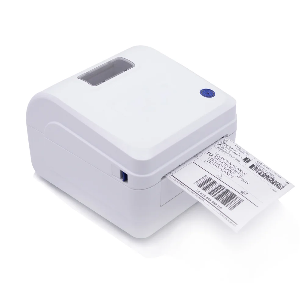 

108mm Roll Thermal label barcode printer sticker For logistics shipping industry, White
