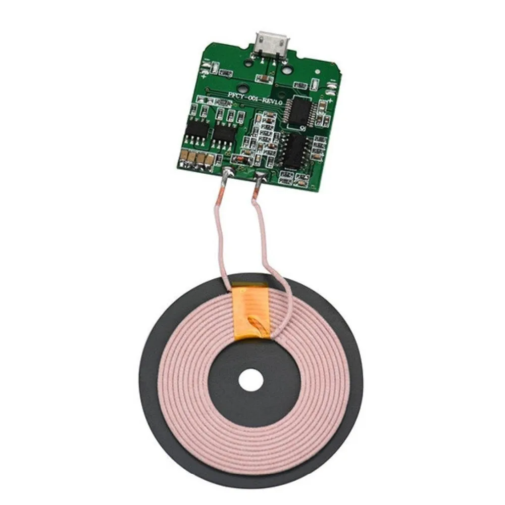 无线充电器 pcba 电路板线圈无线充电端口 diy 微型 usb 手机