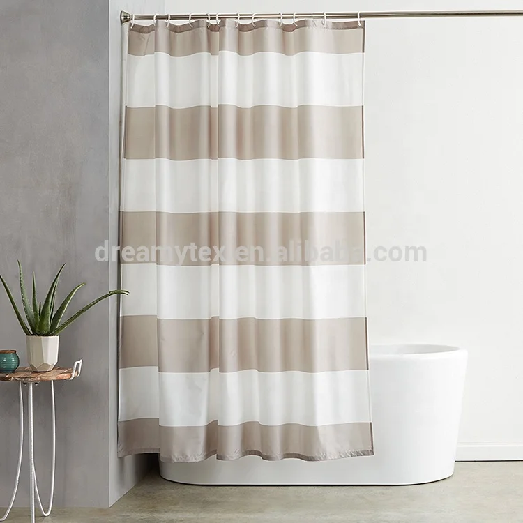 
Good price wholesale printed fabric shower curtain polyester  (60797196801)