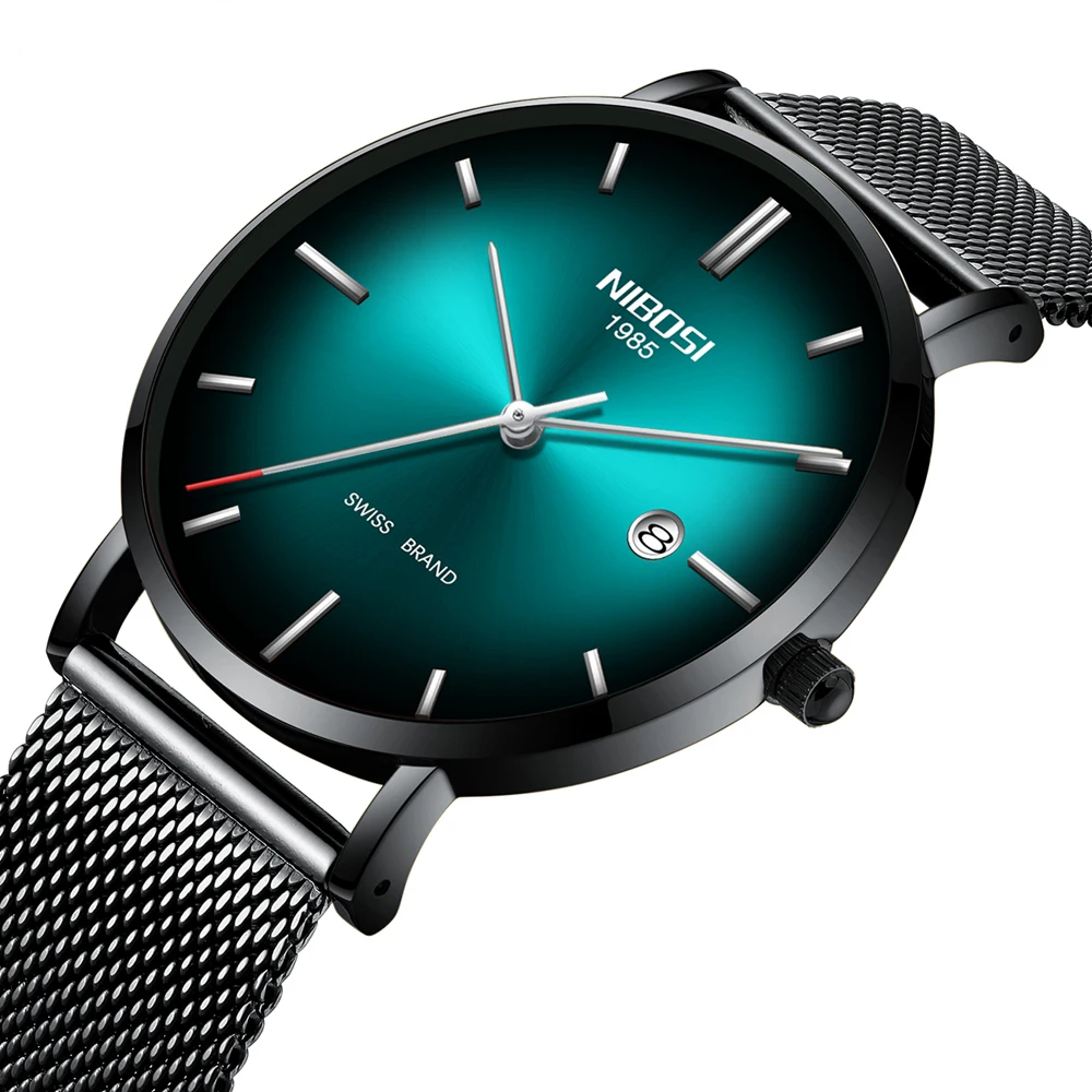 

Wholesale NIBOSI Watch Men Simple Fashion Quartz Watch Luxury Creative Waterproof Watch