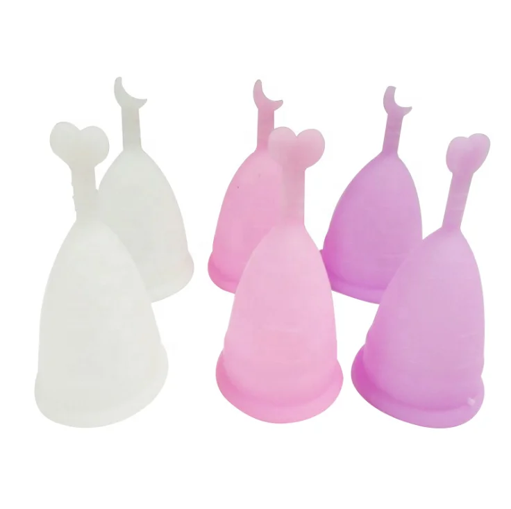 

Wholesale Custom Fda Approved Organic Silicone Menstrual Cup, Pink;purple;white